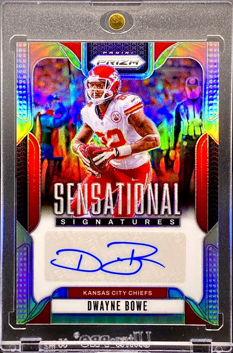 Dwayne Bowe RARE #/149 AUTOGRAPHED REFRACTOR CARD SP CHIEFS w/CASE