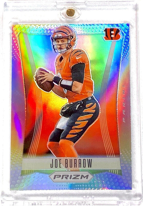 Spectacular Joe Burrow RARE REFRACTOR CARD SP ICONIC DESIGN BENGALS w/CASE