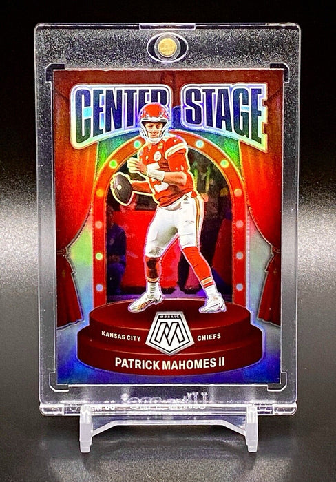 Patrick Mahomes RARE REFRACTOR INSERT INVESTMENT CARD SP CHIEFS W/CASE