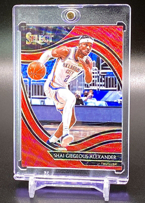 Shai Gilgeous-Alexander RED WAVE REFRACTOR CARD - SP PANINI w/CASE