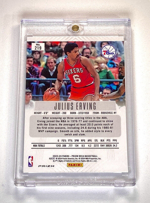 Julius Erving RARE REFRACTOR CARD -  PANINI SP PHILADELPHIA 76ers