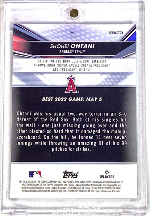 Shohei Ohtani COLLECTORS REFRACTOR CARD - SP ANGELS/DODGERS w/CASE