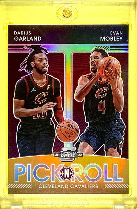 Darius Garland Evan Mobley ROOKIE Dual REFRACTOR CARD - SP PANINI CAVALIERS