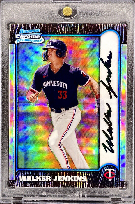 Walker Jenkins RARE ROOKIE REFRACTOR SP CHROME TWINS w/CASE