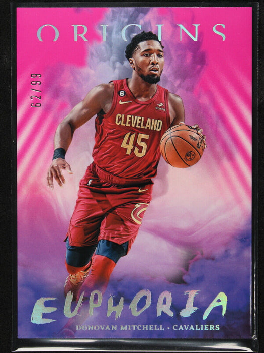 2022 Panini Origins - Donovan Mitchell /99 #14  Euphoria Pink Cavaliers