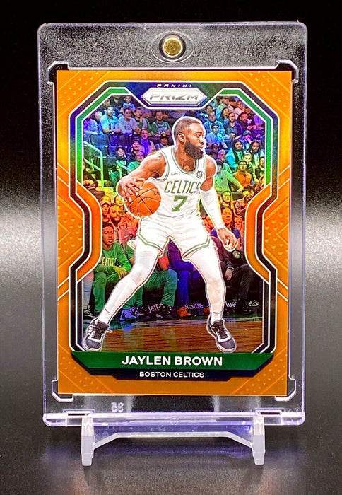 Jaylen Brown RARE #/49 ORANGE REFRACTOR SP PANINI CELTICS w/CASE