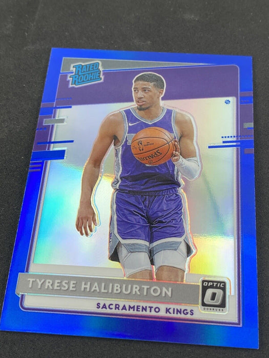 2020 Donruss Optic Tyrese Haliburton True Blue #162 Rated Rookie /59