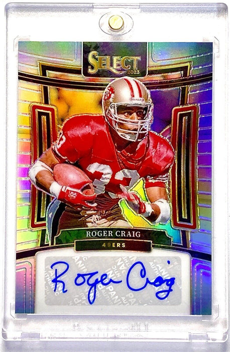 Roger Craig AUTOGRAPHED REFRACTOR CARD - RARE SP HOF SAN FRANCISCO 49ers #/399