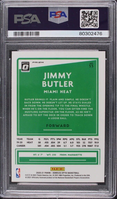 2020 Donruss Optic Jimmy Butler #33 PHOTON  PSA 9