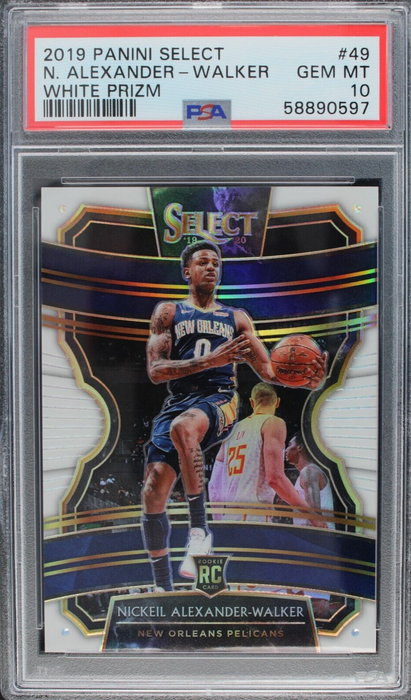 2019 Select Nickeil Alexander-Walker #49 White Prizm /149 Rookie RC PSA 10