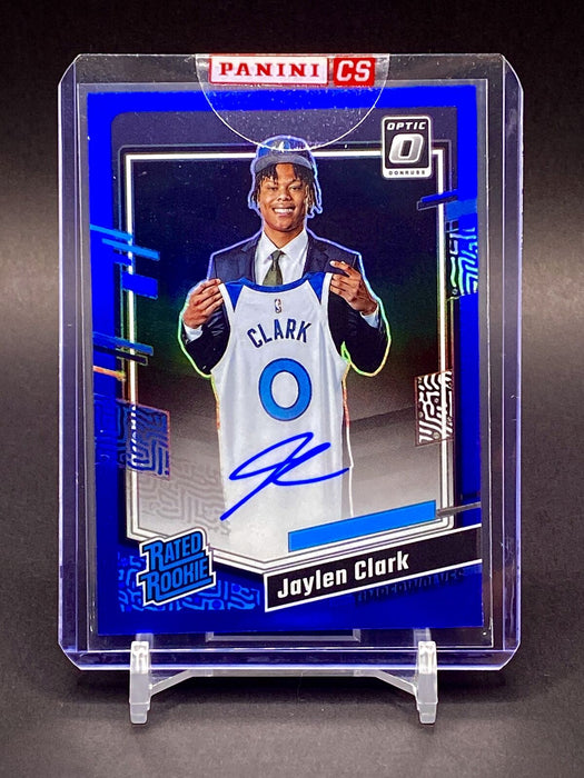 Jaylen Clark RARE #/49 ROOKIE AUTOGRAPH BLUE REFRACTOR TIMBERWOLVES w/HOLDER