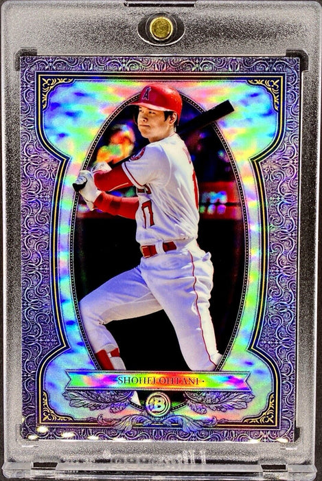 Shohei Ohtani REFRACTOR CARD BOWMAN ANGELS/DODGERS w/CASE