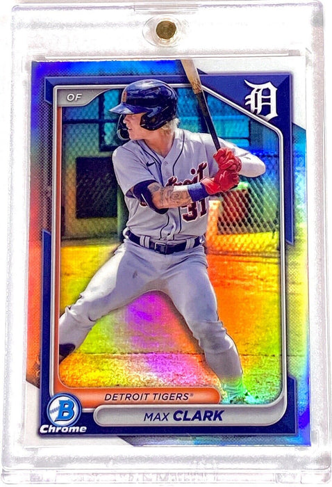 Max Clark REFRACTOR INVESTMENT CARD SP BOWMAN CHROME TIGERS MINT