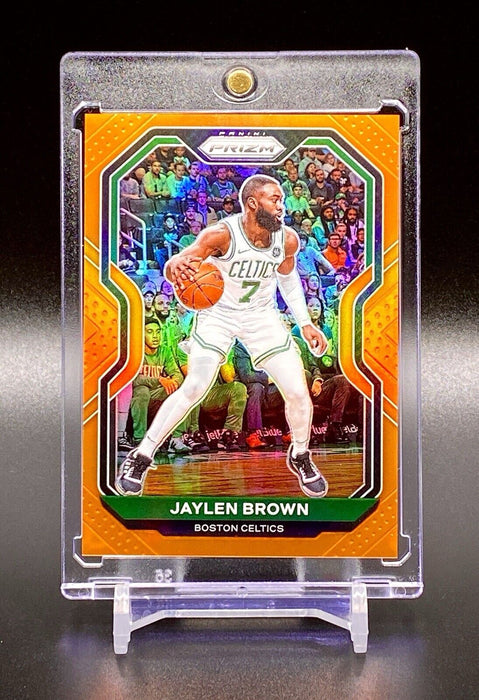 Jaylen Brown RARE #/49 ORANGE REFRACTOR SP PANINI CELTICS w/CASE