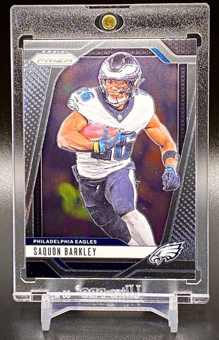 (LOT of 10 CARDS TOTAL) Saquon Barkley 1st EAGLES JERSEY PRIZM FOIL & MORE