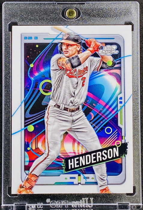 Gunnar Henderson White Refractor Card – Rare Topps Chrome SP Orioles Collectable