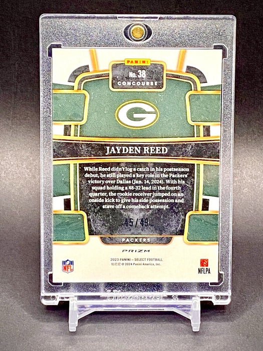 Jayden Reed ROOKIE ORANGE REFRACTOR #/49 PACKERS CARD SP w/CASE