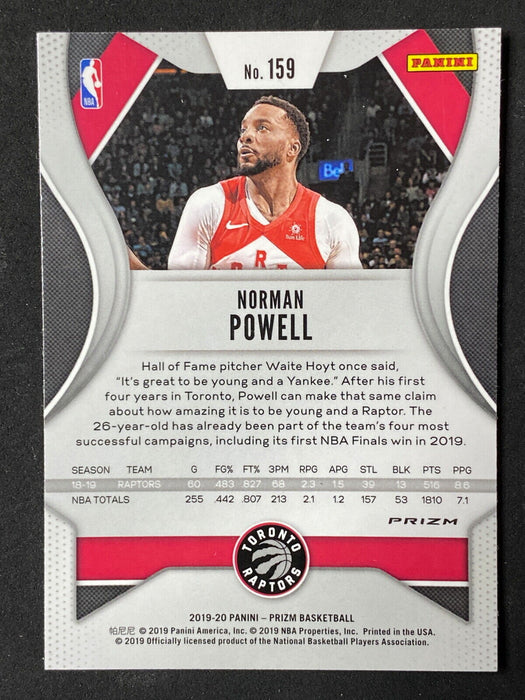 2019  Panini Prizm - Norman Powell #159  Tiger Skin Toronto Raptors NM-MINT+