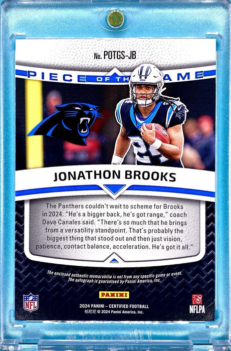 Jonathon Brooks RARE ROOKIE AUTOGRAPHED #/149 PATCH CARD SP PANTHERS w/CASE