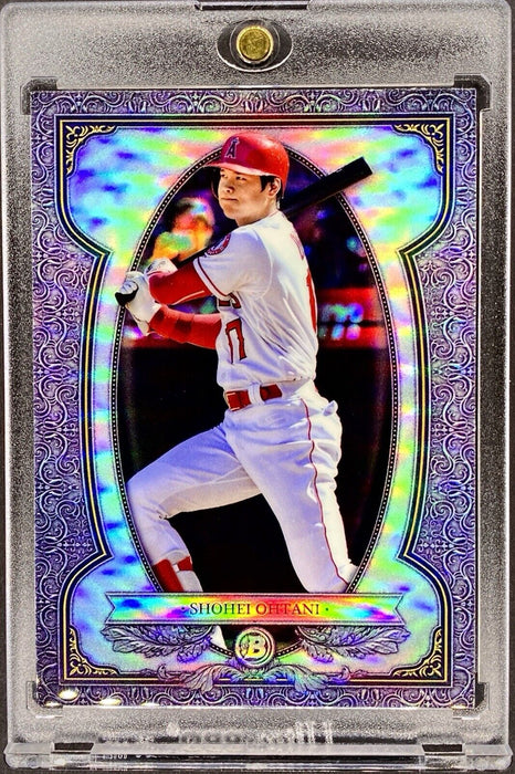 Shohei Ohtani REFRACTOR CARD BOWMAN ANGELS/DODGERS w/CASE