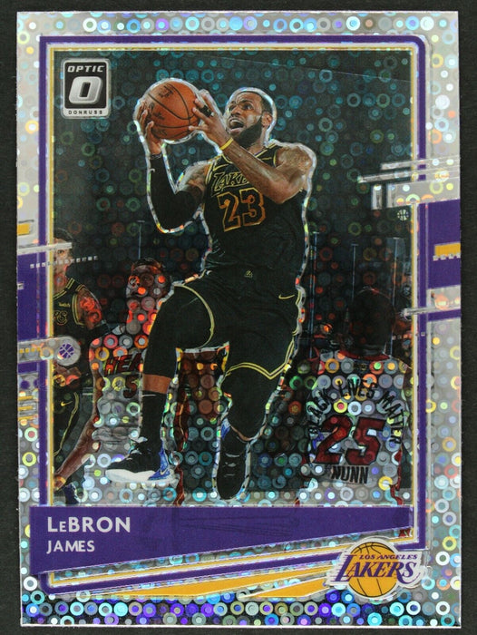 2020-21 Donruss Optic LeBron James Fast Break Silver Holo Prizm #13 Lakers