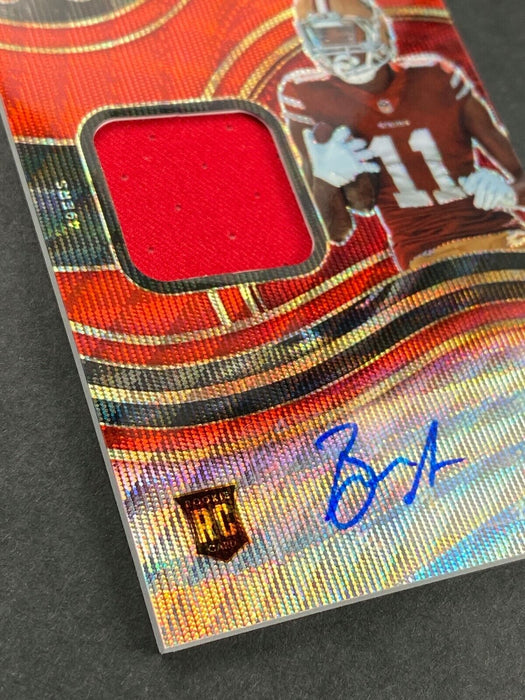 2020 Panini Select Brandon Aiyuk TMall Red Wave Prizm Patch Auto Autograph 49ers