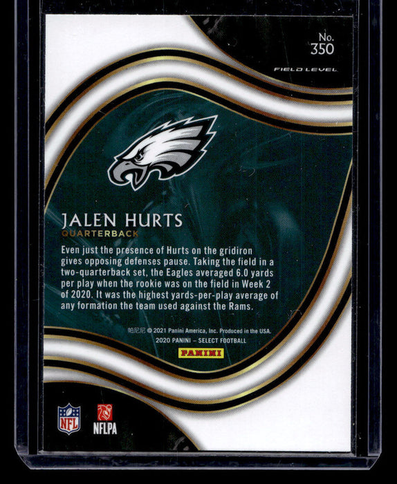 2020  Panini Select Jalen Hurts #350  Rookie Field Level Eagles NM-MINT