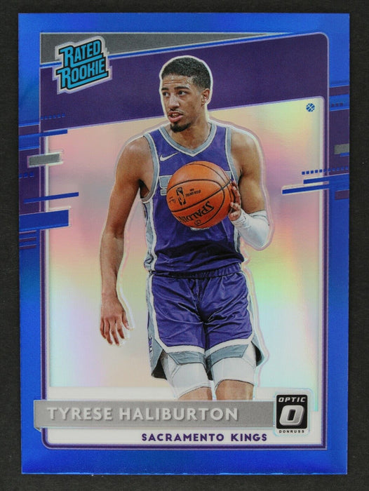 2020 Donruss Optic Tyrese Haliburton True Blue #162 Rated Rookie /59