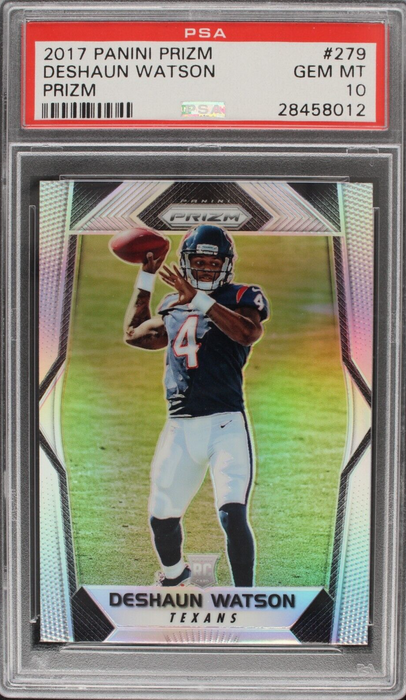 2017 Prizm Deshaun Watson Silver Rookie RC #279 PSA 10