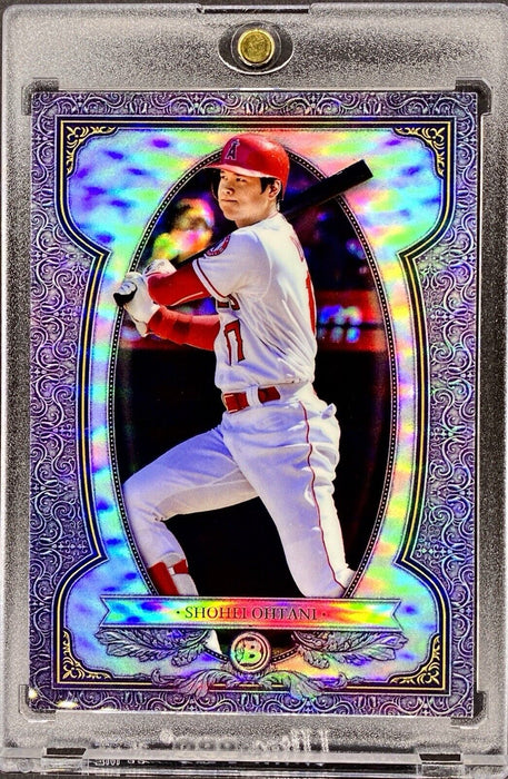 Shohei Ohtani REFRACTOR CARD BOWMAN ANGELS/DODGERS w/CASE