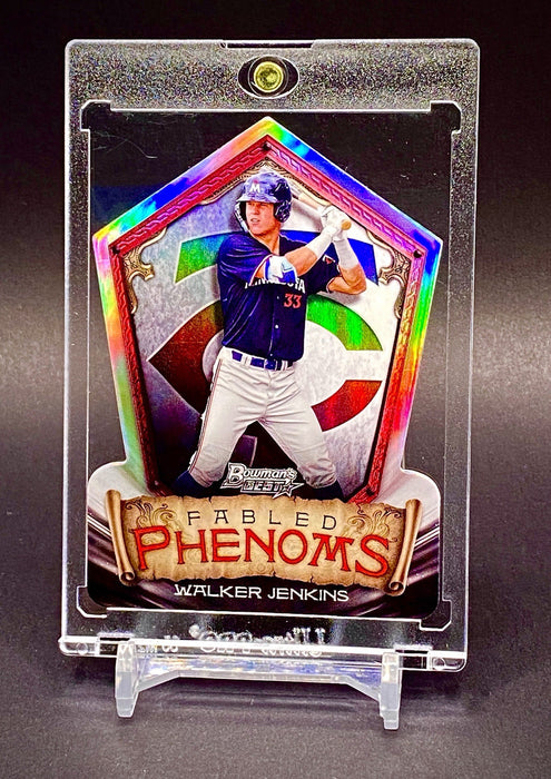 Walker Jenkins RARE DIECUT REFRACTOR CARD SP CHROME TWINS w/HOLDER