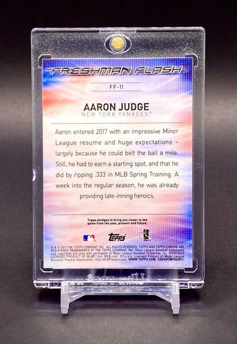 Aaron Judge RARE ROOKIE REFRACTOR INSERT CARD SP YANKEES MINT INCLUDES CASE