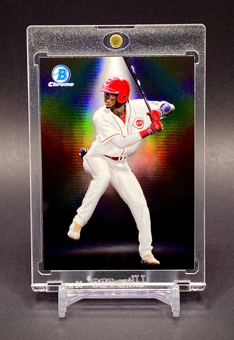 Elly De La Cruz RARE SPOTLIGHT REFRACTOR CARD SP CHROME REDS w/CASE