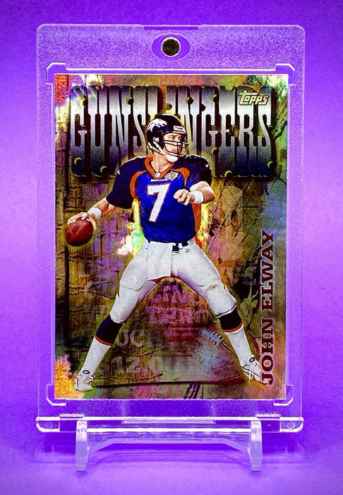 Spectacular John Elway REFRACTOR BRONCOS INSERT - INCLUDES CASE