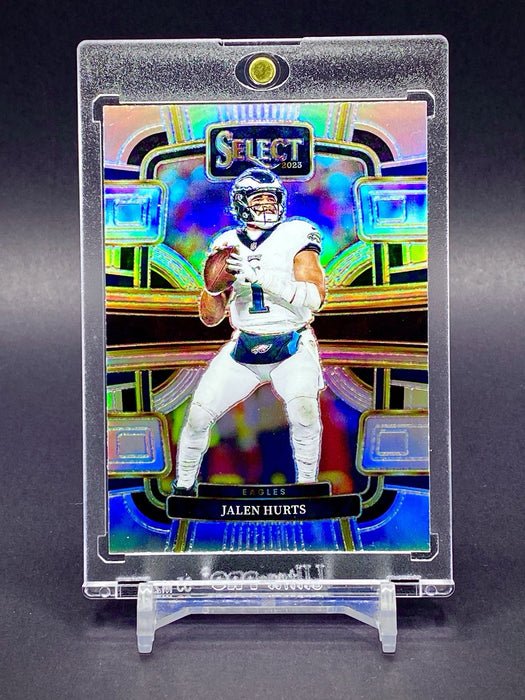 Jalen Hurts EAGLES REFRACTOR CARD PANINI SP SUPERBOWL MVP w/CASE