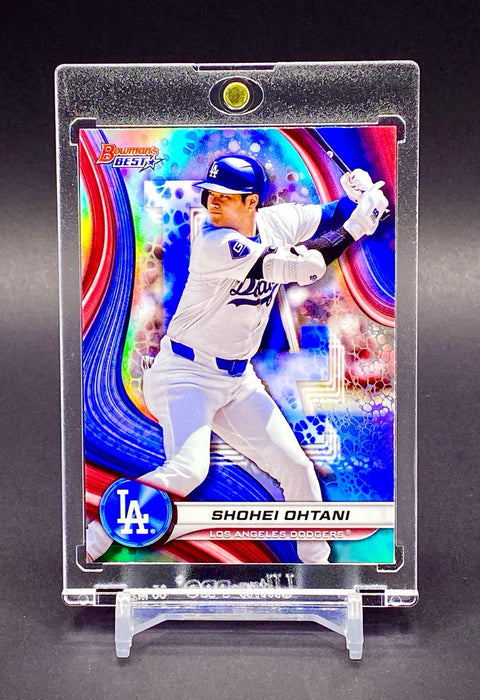 Shohei Ohtani Dodgers Bowman Refractor Card 🔥 MVP HOF Future – In Holder