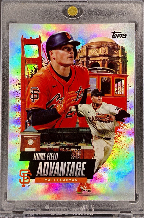 Matt Chapman RARE FOIL REFRACTOR CARD INVESTMENT SP TOPPS w/CASE