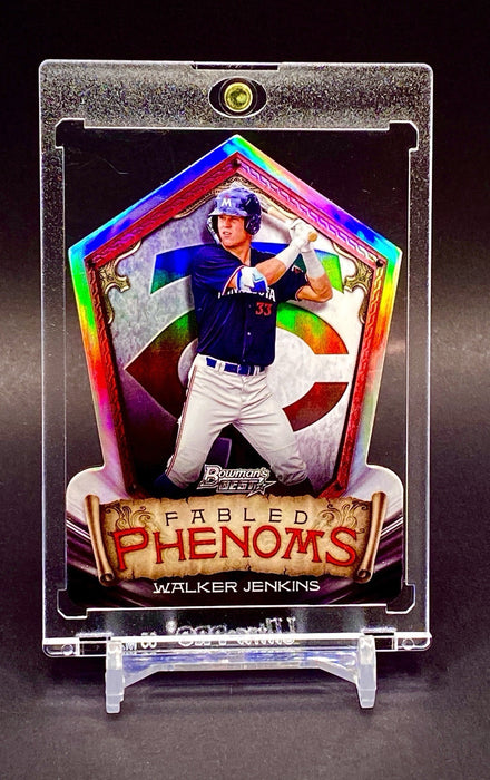 Walker Jenkins RARE DIECUT REFRACTOR CARD SP CHROME TWINS w/HOLDER