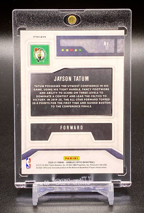 Jayson Tatum REFRACTOR INVESTMENT CARD SP PANINI CELTICS w/CASE