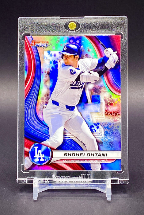 Shohei Ohtani Dodgers Bowman Refractor Card 🔥 MVP HOF Future – In Holder