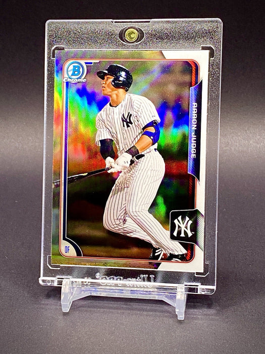 Aaron Judge 🔥 RARE REFRACTOR DRAFT INVESTMENT CARD MINT YANKEES w/CASE