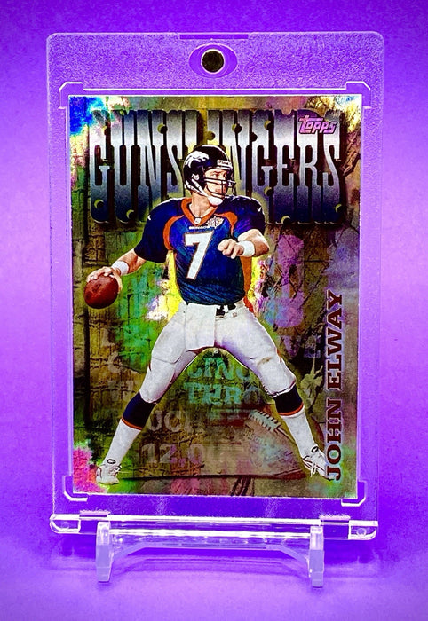 Spectacular John Elway REFRACTOR BRONCOS INSERT - INCLUDES CASE