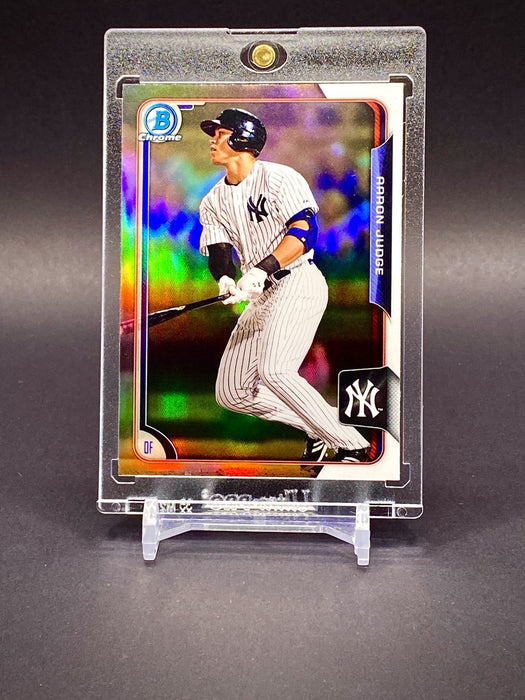 Aaron Judge 🔥 RARE REFRACTOR DRAFT INVESTMENT CARD MINT YANKEES w/CASE