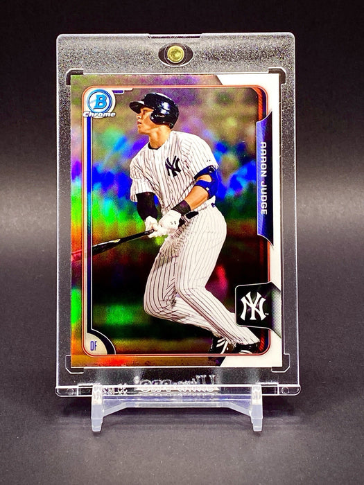 Aaron Judge 🔥 RARE REFRACTOR DRAFT INVESTMENT CARD MINT YANKEES w/CASE